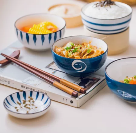 4.5寸米饭碗 日式简约个性小碗，家用陶瓷...