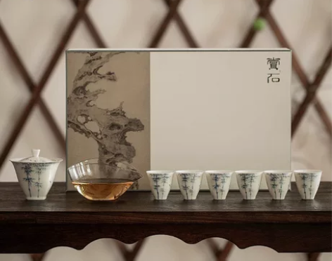 【墨己】 玉瓷手绘青花茶具  轻奢风雅享 ...