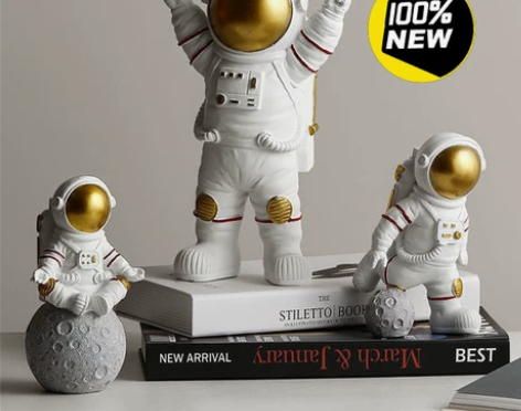 【亏本包邮带走】小宇航员小摆件桌面装饰摆设...