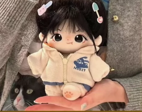 【原创正版送衣服】20CM网红棉花娃娃可换...