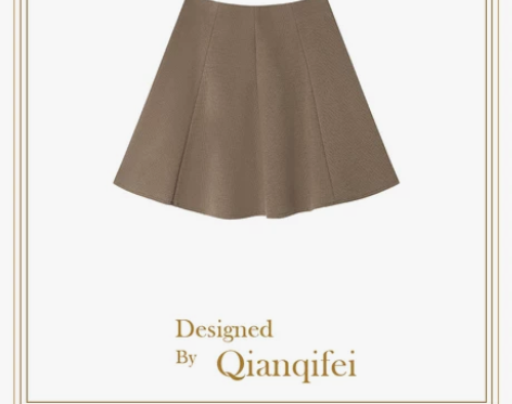 10/15X 2022新款高腰伞裙百搭大波...