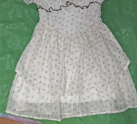 蓬蓬裙纯欲后背蝴蝶结连衣裙女夏季别致奶甜收...