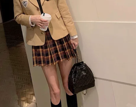 JOEY东京资优生 学院风西装外套+衬衫+...