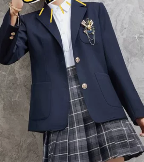 全新 jk制服西装 学院风浓绀色西服 休闲...