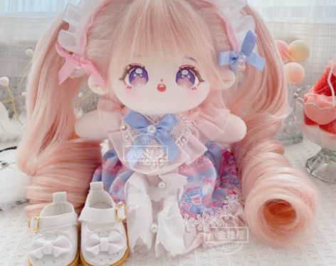 原创正版棉花娃娃20cm毛绒公仔可换装娃衣...