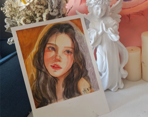 手绘画像私人订制 送相框（可包邮  可自取...