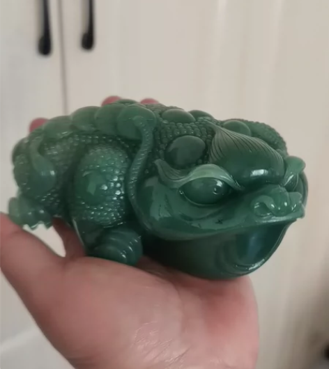 天然东陵玉金蟾招财摆件 精选天然巴西玛瑙原...