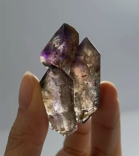 【21.3克】水胆权杖双尖多生超七城堡原石...