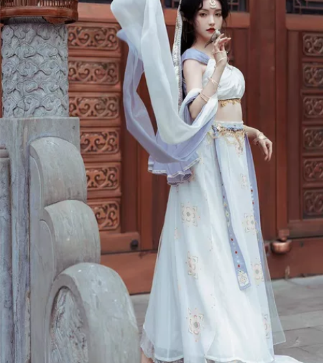 捌伍柒原创琼瑶公主异域风敦煌飞天改良汉服女...