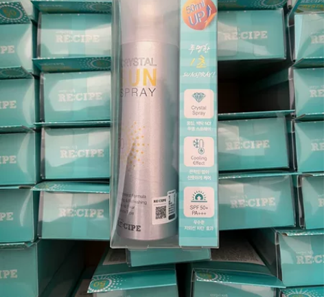 Recipe玥之秘水晶防晒喷雾防水防汗防紫...