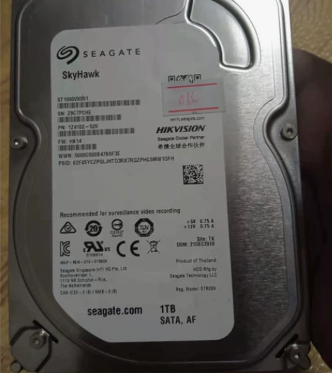 希捷1TB硬盘单碟SATA3接口台式机3....