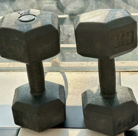 哑铃*10KG*2，附近有需要可自提 感兴...