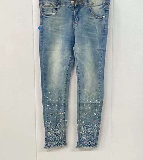 #牛仔裤2024小脚牛仔裤女生夏季薄款复古...