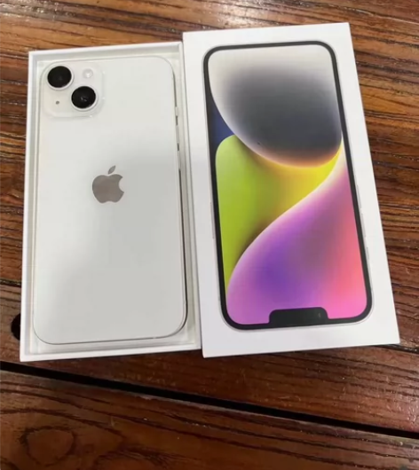 二 出苹果14白色128G 仅激活6天，全...