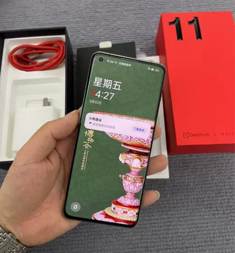 一加11  16+256G岩石青，外观95...