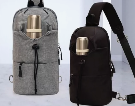 【特价清】韩式胸包男士斜挎小包百搭小包包男...