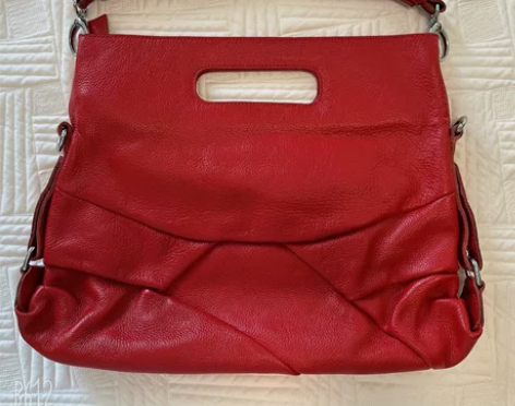 头层牛皮手提包女纯色软皮包 特别适合结婚用