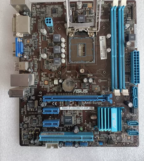 华硕P8H61-M主板，拆机主板，成色如图...