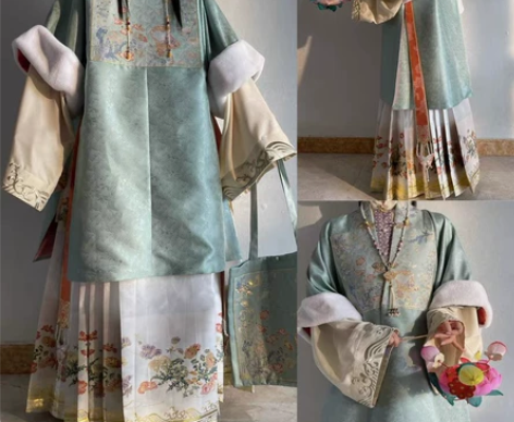 汐舟【萌虎行】原创明制合领半袖萌虎补服立领...