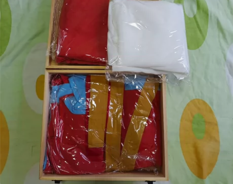 汉服宿问 晋制三件套六米摆 全新仅试 带吊...