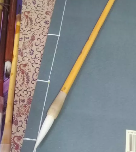 四十年前的老山羊毛纯羊毫细光峰毛笔,出峰4...