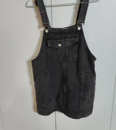 捡漏！牛仔背带裙 尺码M裙长61cm  手...