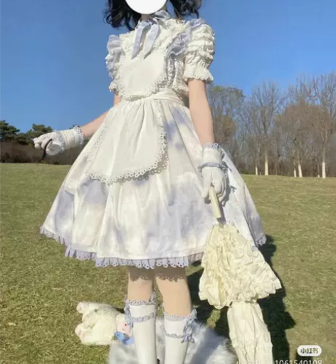 chocker rabbit虎斑猫蓝色背带...