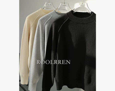 ROOLRREN 新贵老钱风三色百搭通勤亲...