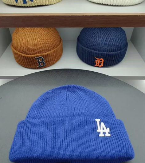 韩国 MLB 帽子 LA 道奇队保暖针织帽...