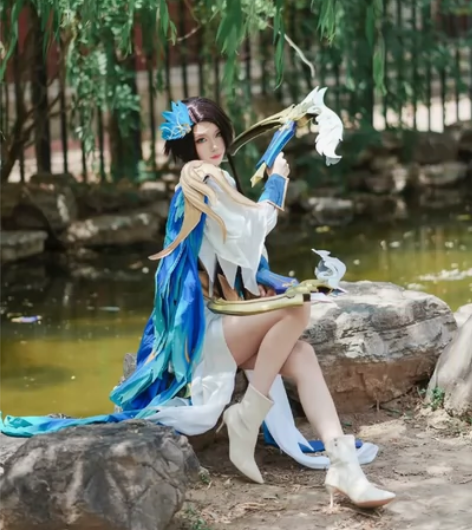 王者荣耀虞姬云霓雀翎道具展示 欢迎带图问价...