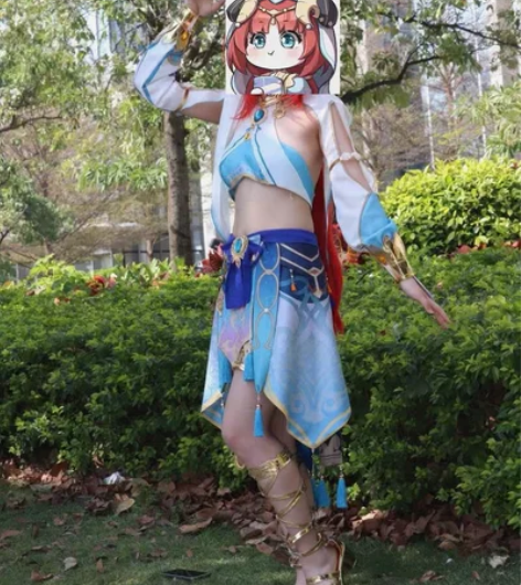 茶屋原神妮露cos服    包邮 假发+衣...