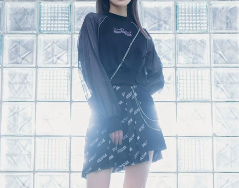 ?徐娇织羽集百褶裙女新款短裙高腰a字不对称...