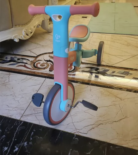 Hape儿童二合一平衡车转手，轻微磨损，有...