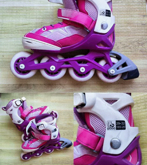 低价转 出迪卡侬OXELO品牌的儿童轮滑鞋...