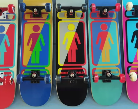 girl双翘滑板，板面尺寸8.0，专业双翘...