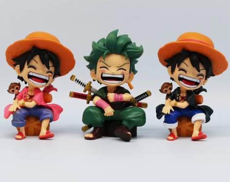 海贼王坐姿Q版系列路飞索隆山治潮玩GK手办...