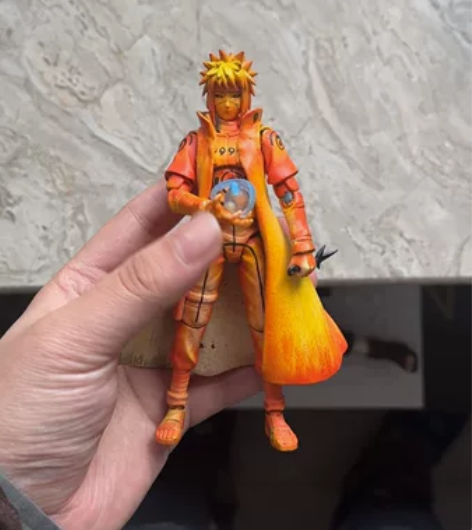 【双头】shf四代波风水门 九尾查克拉模式...