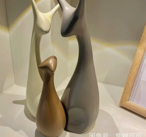 【特价3个】北欧创意家居摆件客厅陶瓷轻奢风...