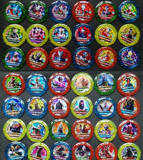 添乐卡通王 奥特曼 奥特能量币，四色设计，...