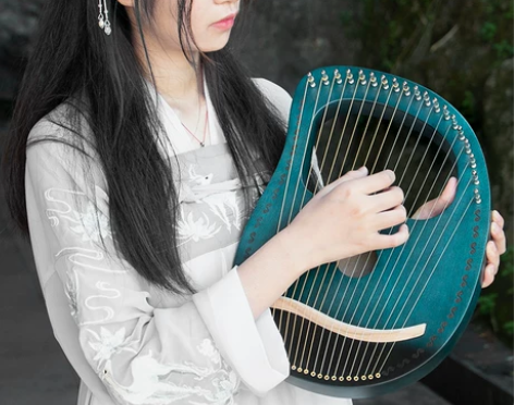 ?莱雅琴男女初学者16弦小众乐器原木19弦...