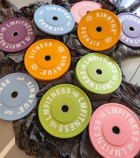 马卡龙杠铃片。彩色杠铃片低价出售客户违约放...