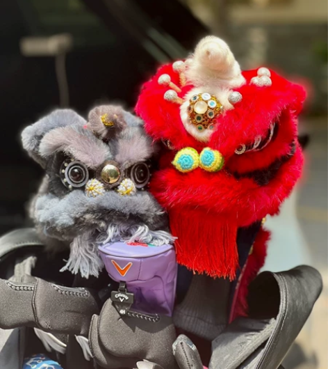 南狮醒狮高尔夫杆头套帽套保护套一号木球道木...