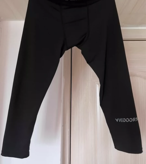 维动紧身裤 速干篮球裤 高弹 黑色M码 本...