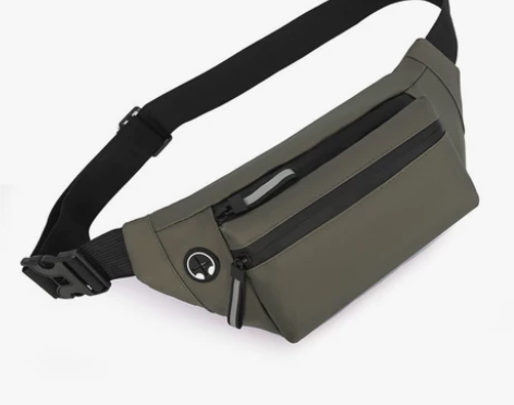 男士腰包防水斜挎包包男款工地户外潮流跑步运...