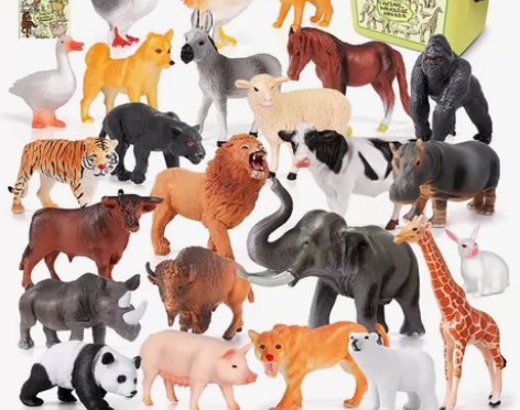 纽奇（Nukied）仿真动物模型野生动物园...