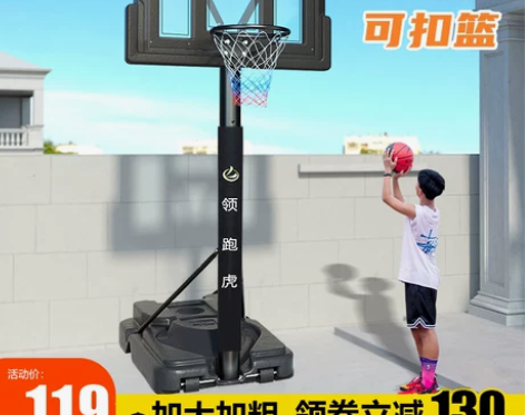 篮球架儿童室内家用标准篮筐板可移动户外成人...