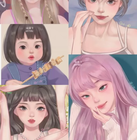 照片转插画Q版手绘头像鸭鸭风半厚涂萌系定制...