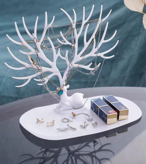 门口挂放钥匙置物架桌面收纳盒梳妆台化妆品托...