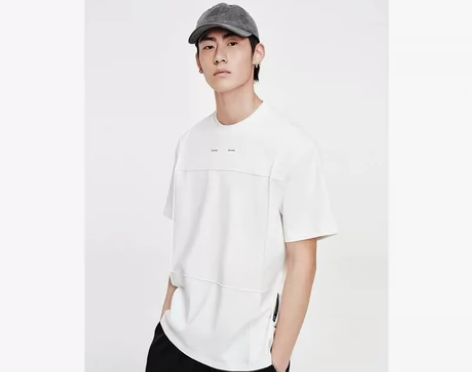 GXG男装秋季新品重磅系列分割设计多色圆领...