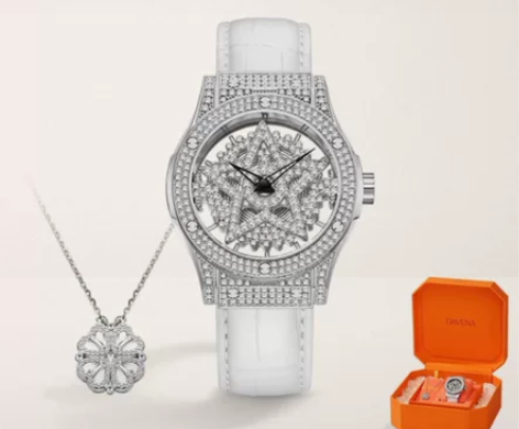 Davena蒂玮娜 时来运转五芒星手表 银...